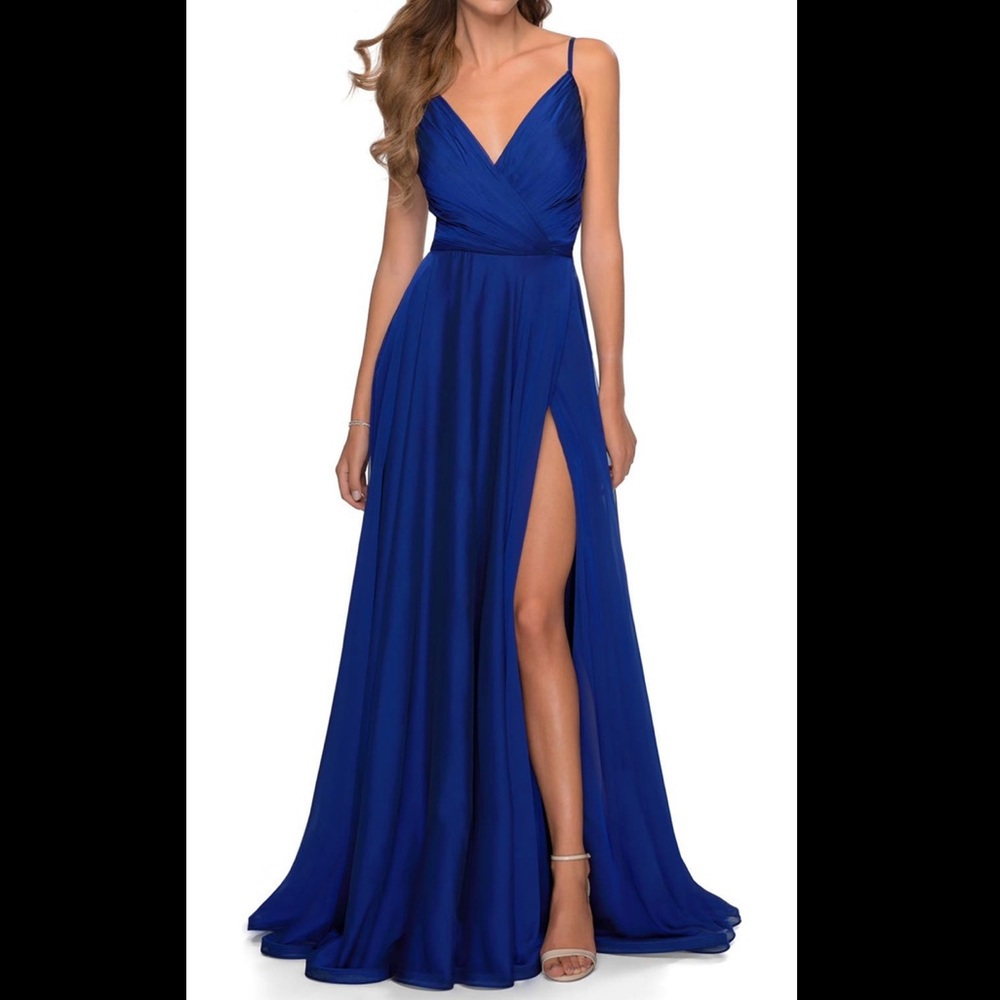 La Femme Chiffon Ballgown